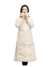 Women's Fashionable Thick Cotton padded Warm Snow Outerwear Windproof Hooded Jacket