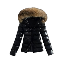 Winter Jacket Women Fashion Faux PU Leather Winter