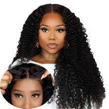 Water Wave Glueless Wig Human Hair Ready To Wear Pre Cut 4x4 Lace Closure Wig Pre Plucked Brazilian Curly Remy Human Hair Wig