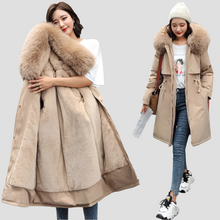 Women's Winter Parka Hooded Fur Collar Jacket