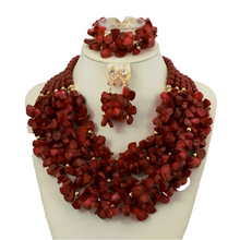 African Wedding Coral Beads Jewelry Set African Beads Jewelry Sets Nigerian Wedding Jewelry