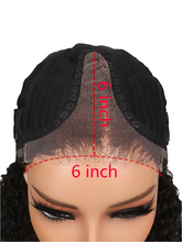 Glueless Curly Wave 6x6 Lace Closure Bob Wig Brazilian Human Hair Lace Wigs Wear and Go Hair Bleached Knots Double Drawn