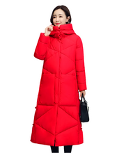 Women's Fashionable Thick Cotton padded Warm Snow Outerwear Windproof Hooded Jacket
