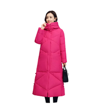 Women's Fashionable Thick Cotton padded Warm Snow Outerwear Windproof Hooded Jacket