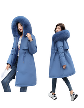 Women's Winter Parka Hooded Fur Collar Jacket