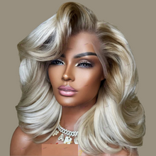 Preplucked Brazilian Hair Body Wave Rooted Colour 13×4 HD Lace Frontal Wig Glueless Lace Wig Human Hair Ready To Go For Women