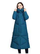 Women's Fashionable Thick Cotton padded Warm Snow Outerwear Windproof Hooded Jacket