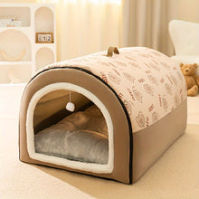 Versatile All-Season Pet Bed - Cozy Indoor/Outdoor Dog & Cat House, Warm Cave Nest for Small to Large Breeds